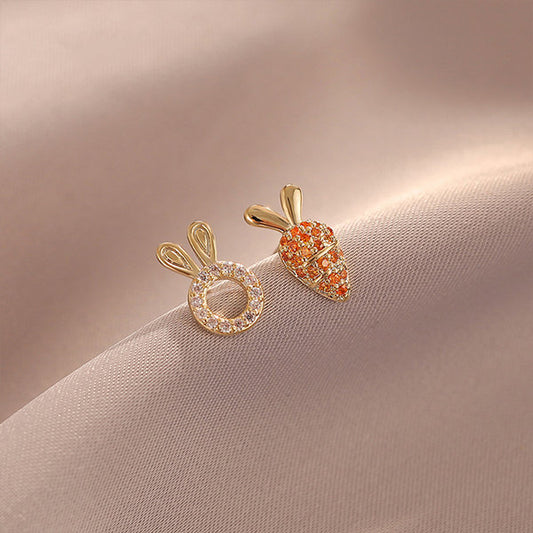 Cute Radish Rabbit Earrings