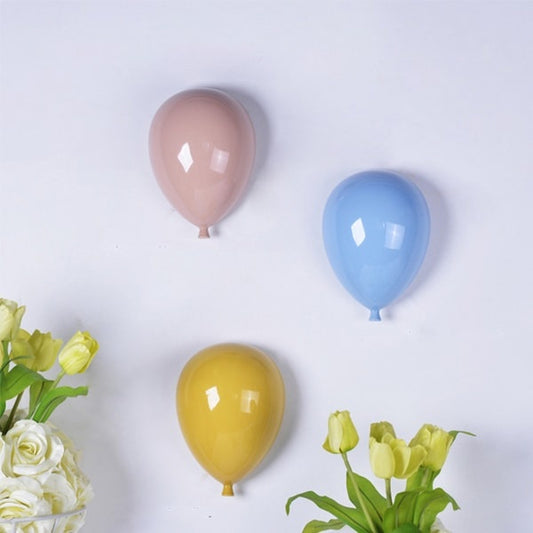 Ceramic Balloon Wall Art - Ceramic - Pink - Yellow - 3 Colors