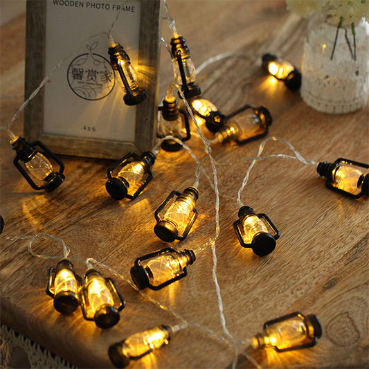 Retro Kerosene Inspired String Lights - Acrylic - A Unique Blend of the Past and Present