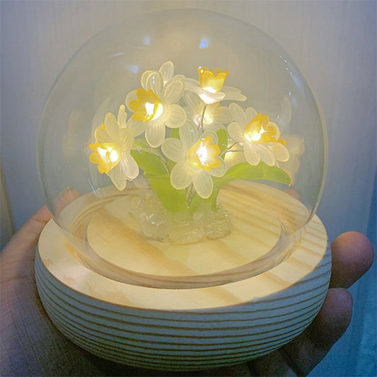 Daffodil Night Light - Dome Decor - Floral Collection