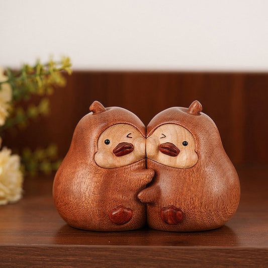 'Forever Together' Pear-Shaped Duck Bookends - Heartwarming Decor