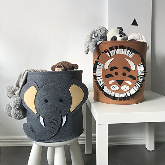 Cute Animal Storage Basket - Elephant - Dinosaur - Shark - Lion - 2 Sizes