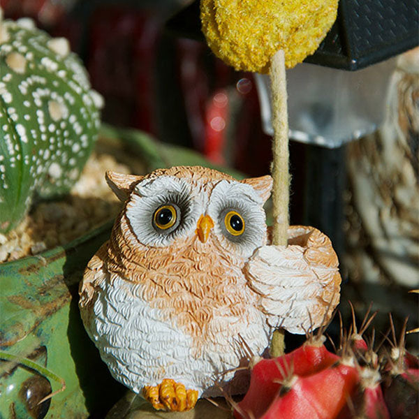 Cute Animal Dried Flower Holder - Preserved Flower Vase - Cat - Owl - Hedgehog