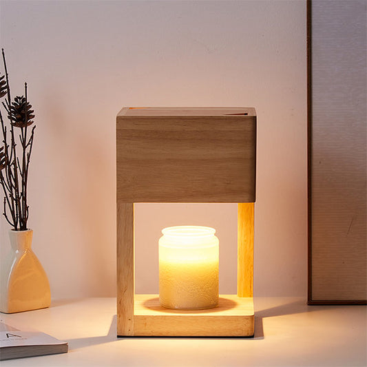 Candle Warmer Lamp - Wood - Black Walnut - 2 Patterns