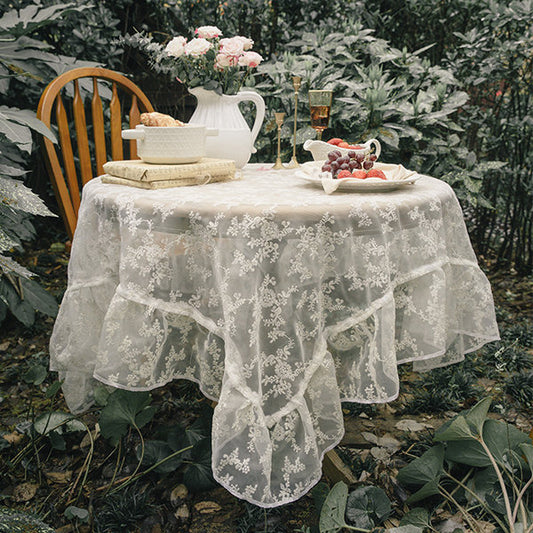 Vintage Inspired Lace Tablecloth - 4 Size Options