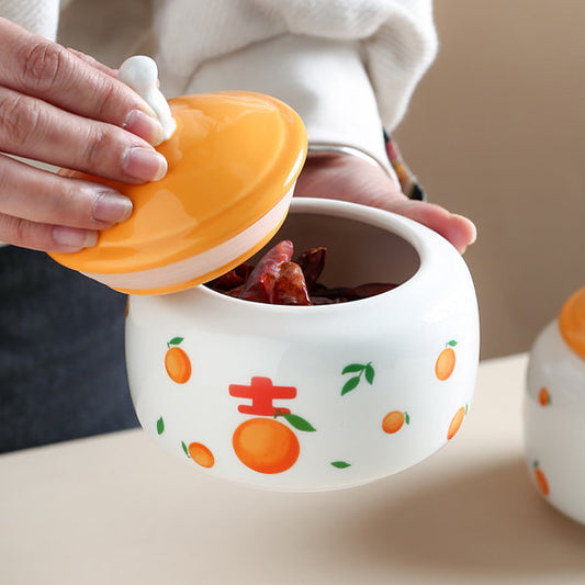 Rabbit Tea Leaf Storage Jar - Ceramic