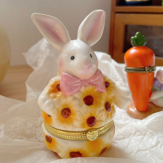 Cute Jewelry Storage Box - Ceramic - Swan - Rabbit - Teapot