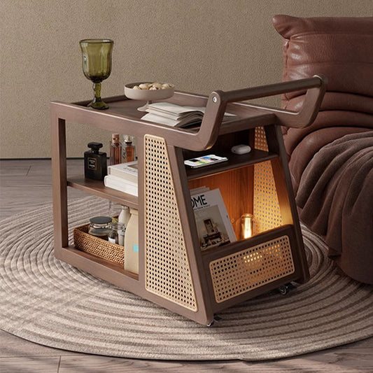 Multifunctional Side Table - With Wheels