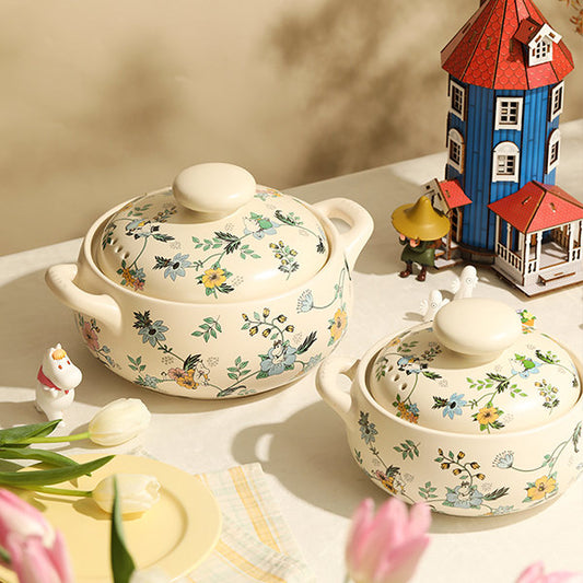 Floral Home Soup Pot - Blossoming Design - Kitchen Elegance