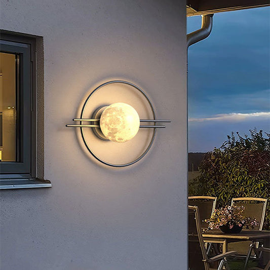 Outdoor Moonlight Wall Lamp - Celestial Glow - Ambient Lighting