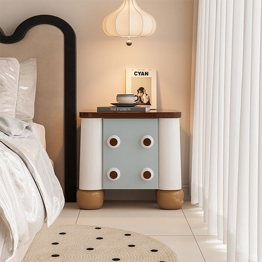 Bedroom Color-Block Storage Cabinet - Vibrant Organization - Sleek Design