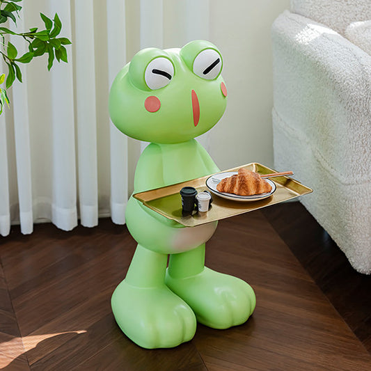 Frog Butler Side Table - Whimsical Storage - Playful Decor