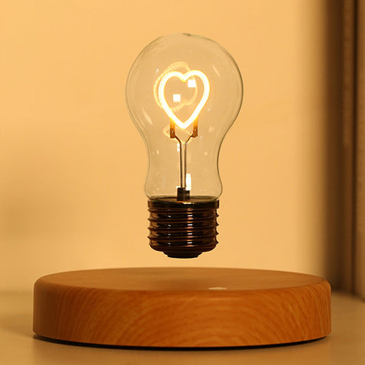 Magnetic Levitation Heart Bulb Light - Functional and Decorative