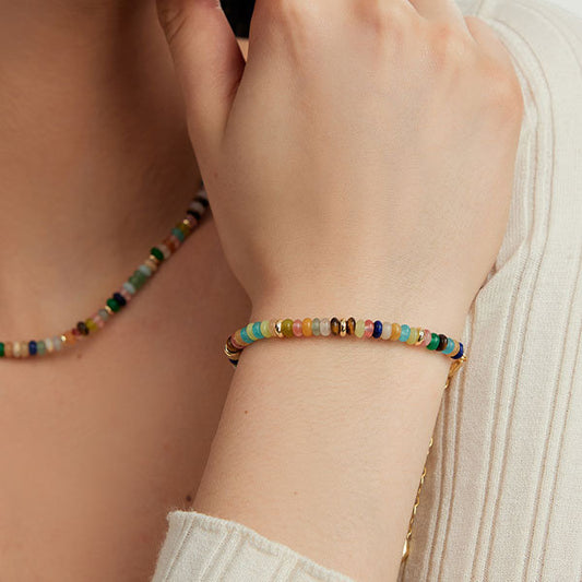 Rainbow Guardian Beaded Bracelet - Jewelry - Adorn Your Wrist